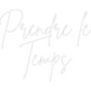 Scritta neon personalizzata Prendre le
T...