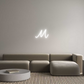 Scritta neon personalizzata M