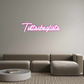 Scritta neon personalizzata Tuttasbagliata