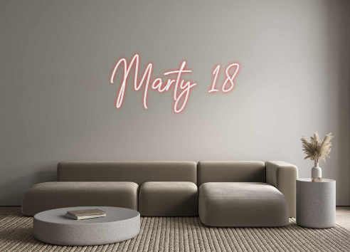 Scritta neon personalizzata Marty 18