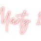 Scritta neon personalizzata Marty 18