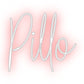 Scritta neon personalizzata Pillo