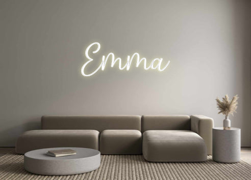 Scritta neon personalizzata Emma