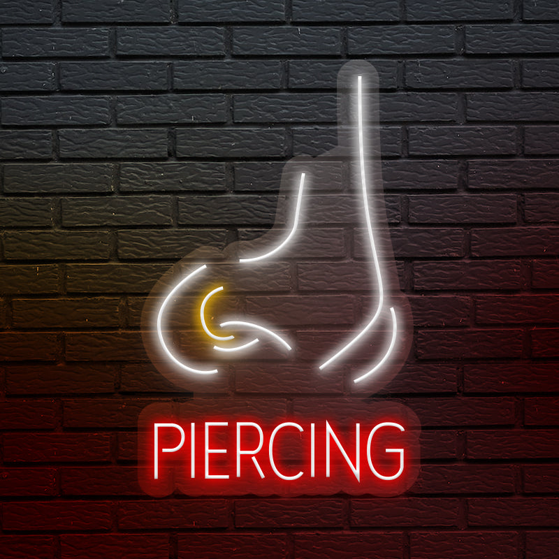 Piercing - Insegna neon led per studio tattoo