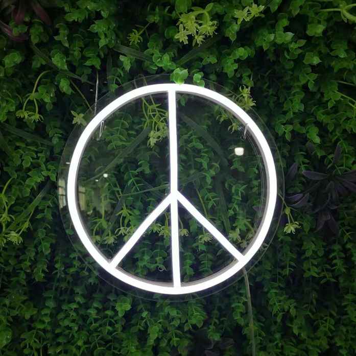 Simbolo della pace - Neon led