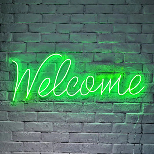 Welcome - Neon led-Simbolo Benvenuto-Neon flex