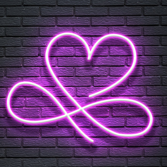 Cuore Neon led con infinito - Simbolo neon led