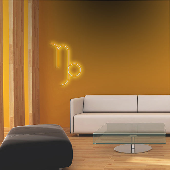 Capricorno segno zodiacale neon led