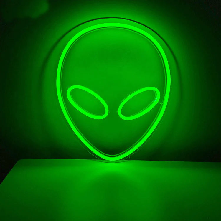 Alieno neon led verde