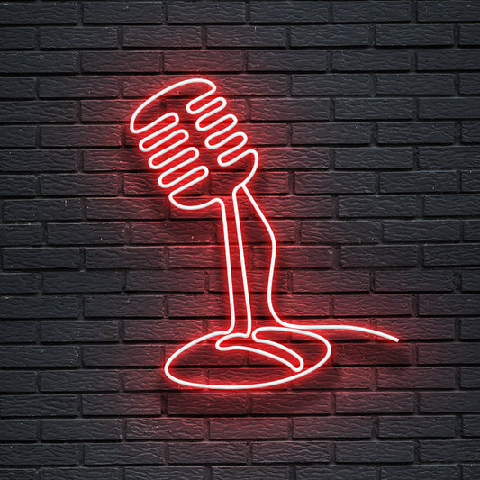 Microfono - Simbolo Neon led