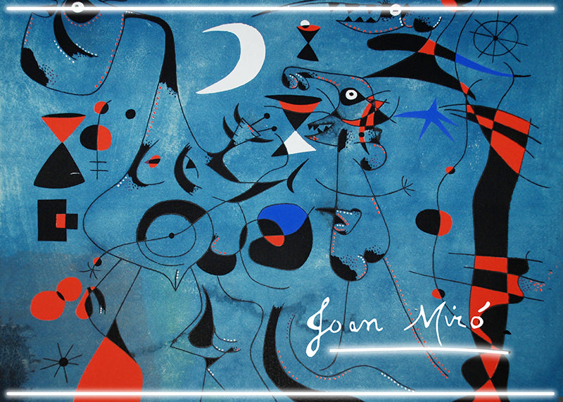 Mirò - Quadro neon led da parete