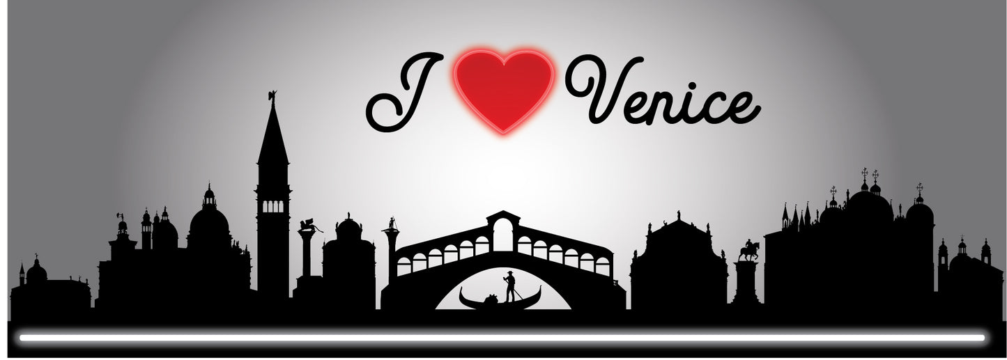 Venezia - Quadro neon led da parete