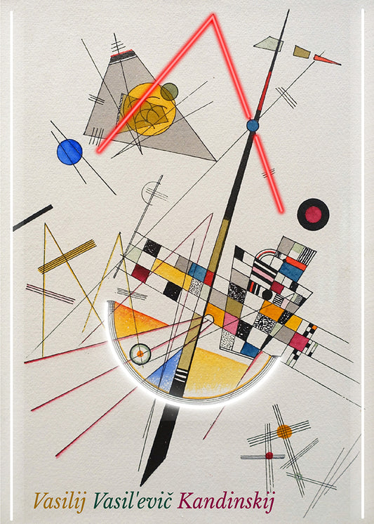 Kandinsky - Quadro neon led da parete