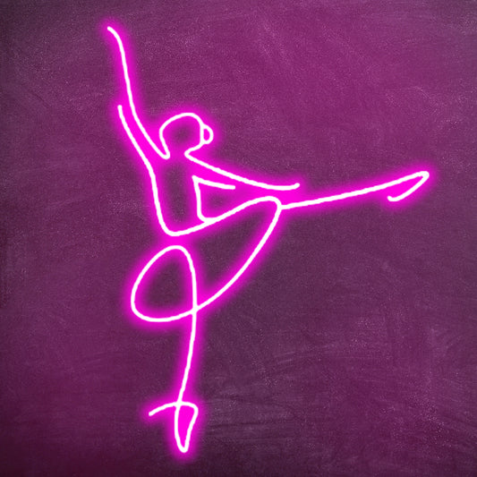 Ballerina neon led art