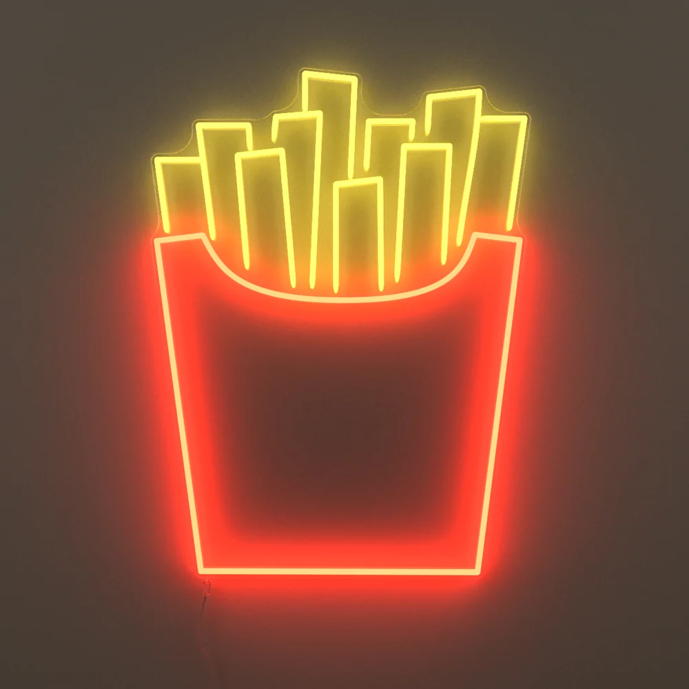 Patatine fritte - Insegna neon led