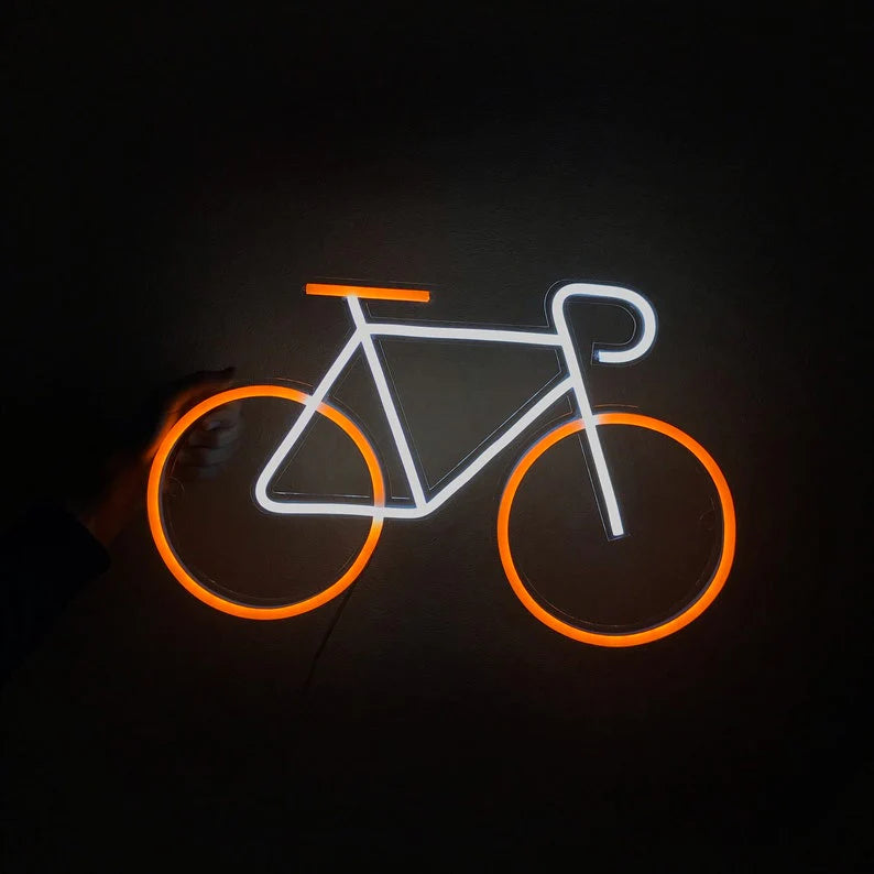 Bicicletta 2 neon led colorazione 3