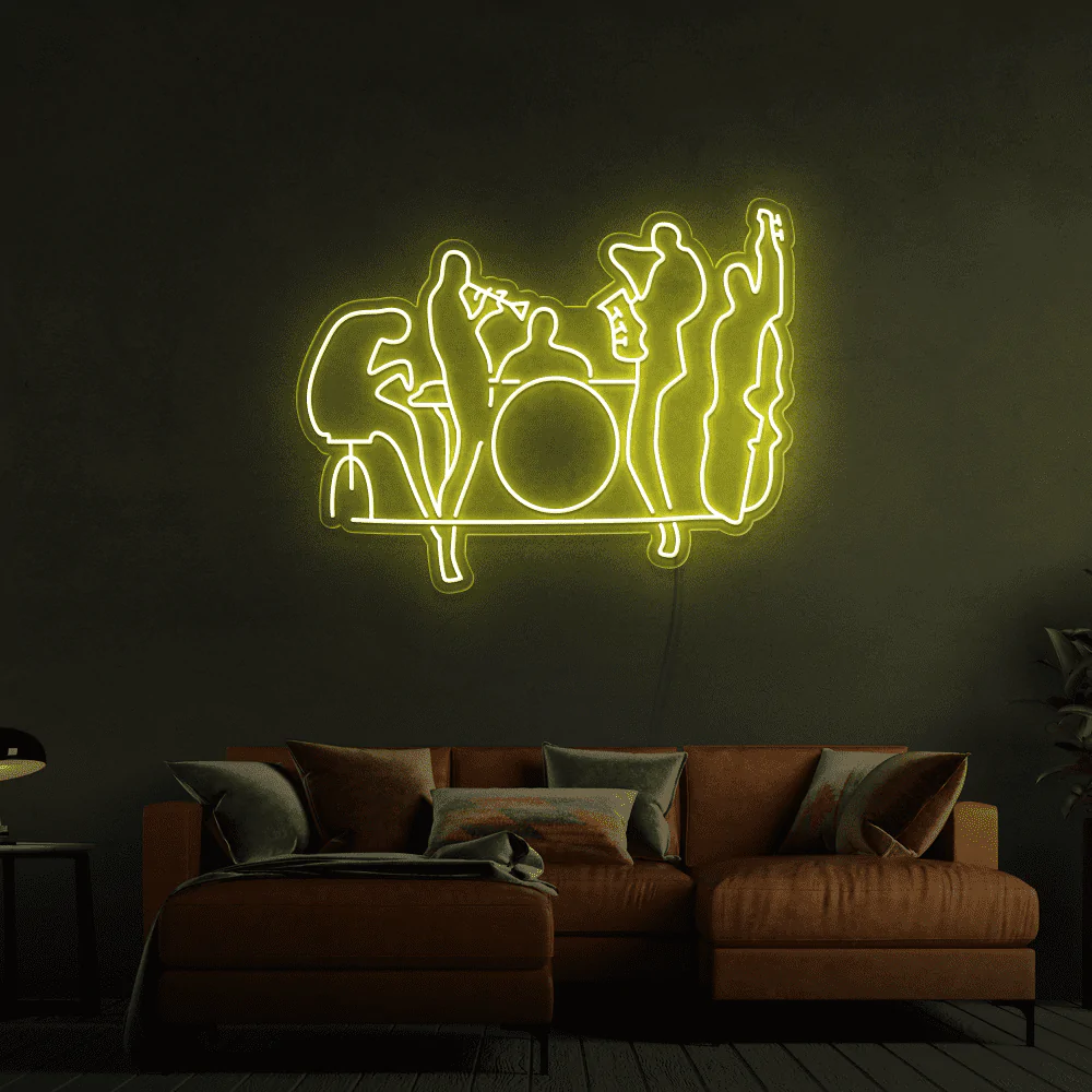 Band music neon led