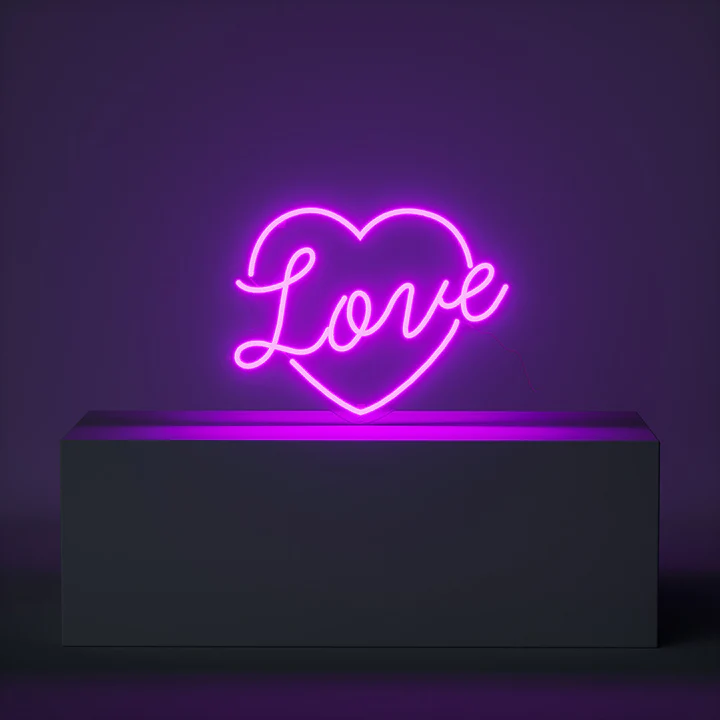 Love cuore - Scritta Neon led