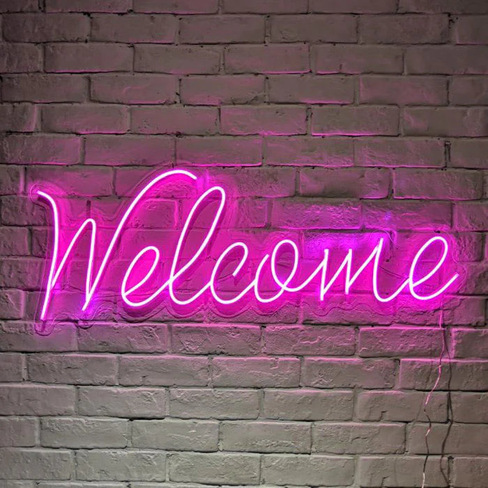 Welcome - Neon led-Simbolo Benvenuto-Neon flex