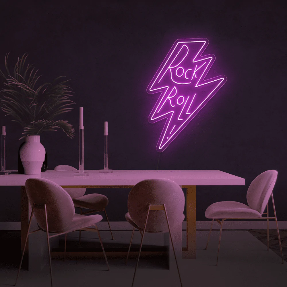 Rock n'roll - Insegna neon led