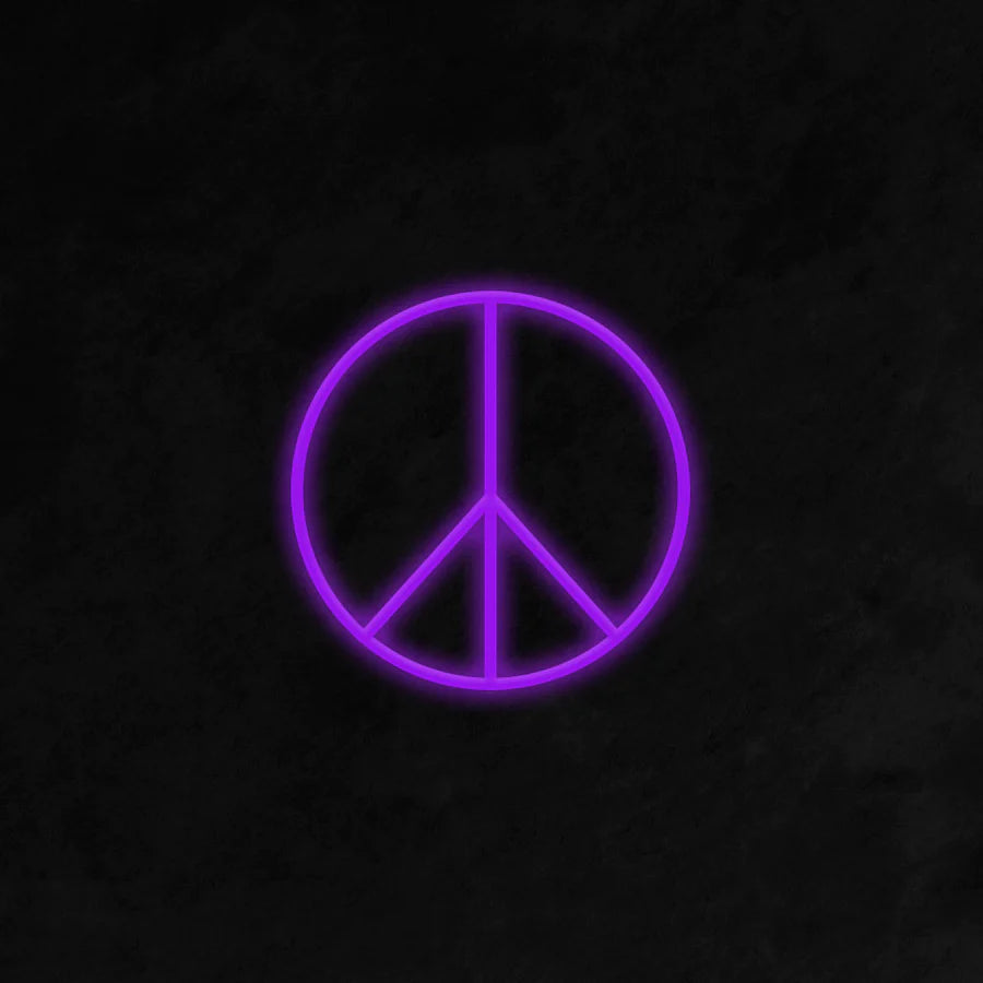 Simbolo della pace - Neon led